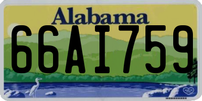 AL license plate 66AI759