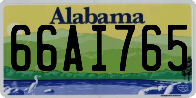 AL license plate 66AI765