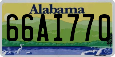 AL license plate 66AI770