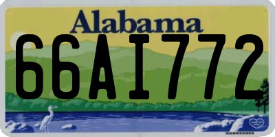 AL license plate 66AI772
