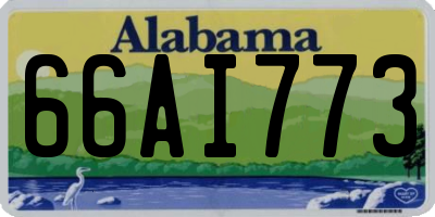 AL license plate 66AI773