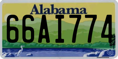 AL license plate 66AI774