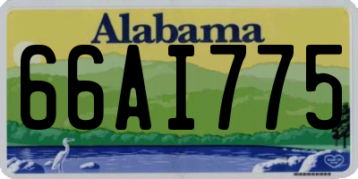 AL license plate 66AI775