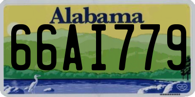AL license plate 66AI779