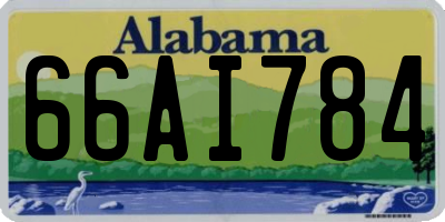 AL license plate 66AI784