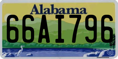 AL license plate 66AI796