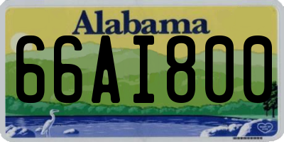AL license plate 66AI800