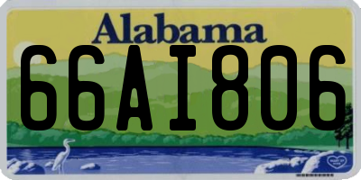 AL license plate 66AI806