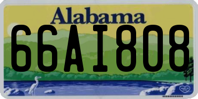 AL license plate 66AI808