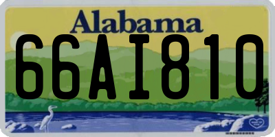 AL license plate 66AI810