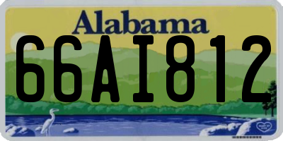 AL license plate 66AI812