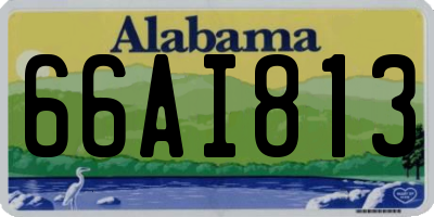 AL license plate 66AI813