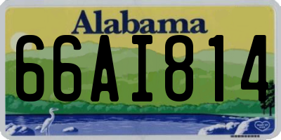 AL license plate 66AI814