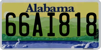 AL license plate 66AI818