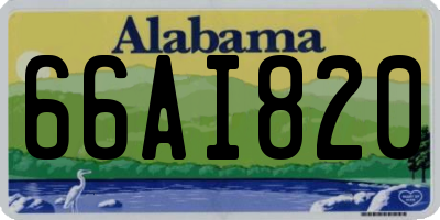 AL license plate 66AI820