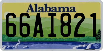AL license plate 66AI821