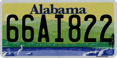 AL license plate 66AI822