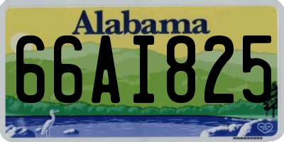 AL license plate 66AI825
