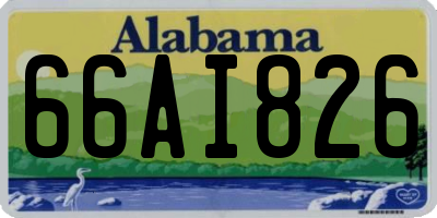 AL license plate 66AI826