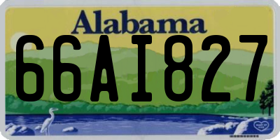 AL license plate 66AI827