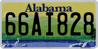AL license plate 66AI828