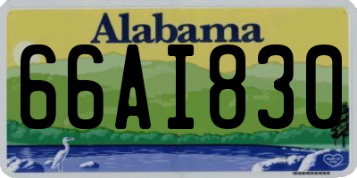 AL license plate 66AI830
