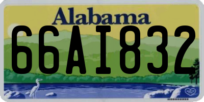 AL license plate 66AI832