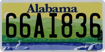 AL license plate 66AI836