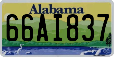 AL license plate 66AI837