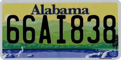 AL license plate 66AI838