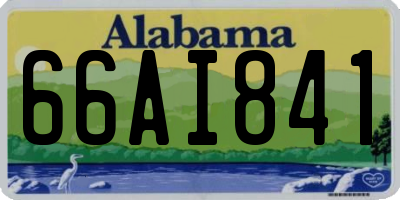 AL license plate 66AI841
