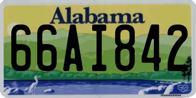 AL license plate 66AI842