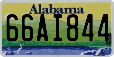 AL license plate 66AI844