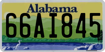 AL license plate 66AI845