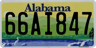 AL license plate 66AI847