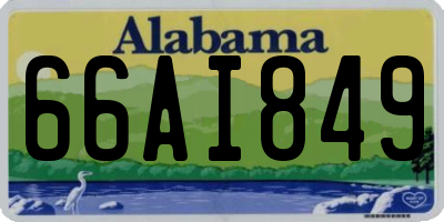 AL license plate 66AI849