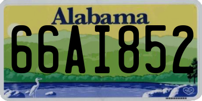 AL license plate 66AI852