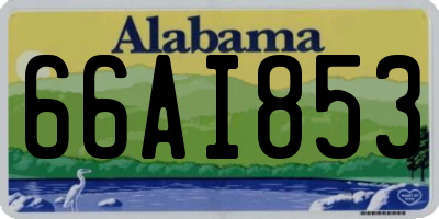 AL license plate 66AI853