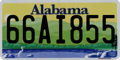 AL license plate 66AI855