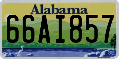 AL license plate 66AI857