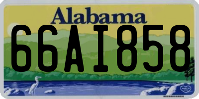 AL license plate 66AI858