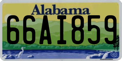 AL license plate 66AI859