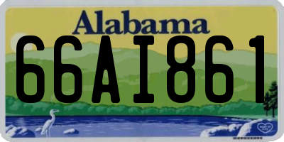 AL license plate 66AI861