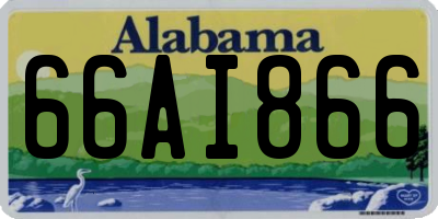 AL license plate 66AI866