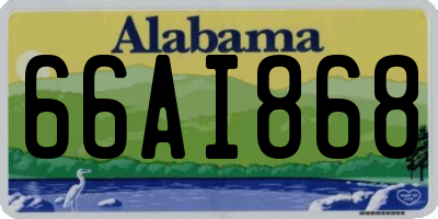 AL license plate 66AI868