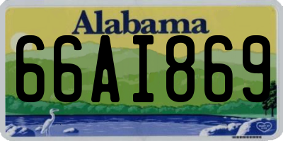 AL license plate 66AI869