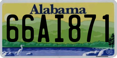 AL license plate 66AI871