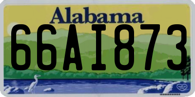AL license plate 66AI873