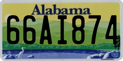 AL license plate 66AI874