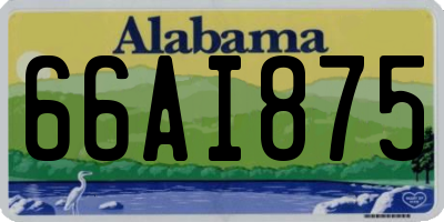 AL license plate 66AI875